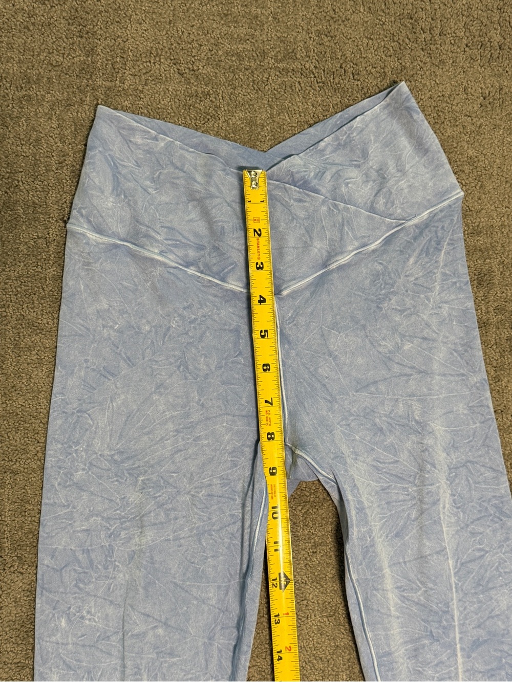 OFFLINE by Aerie Real Me DOUBLE Crossover Flare Leggings in Washed Periwinkle - Picture 6 of 9
